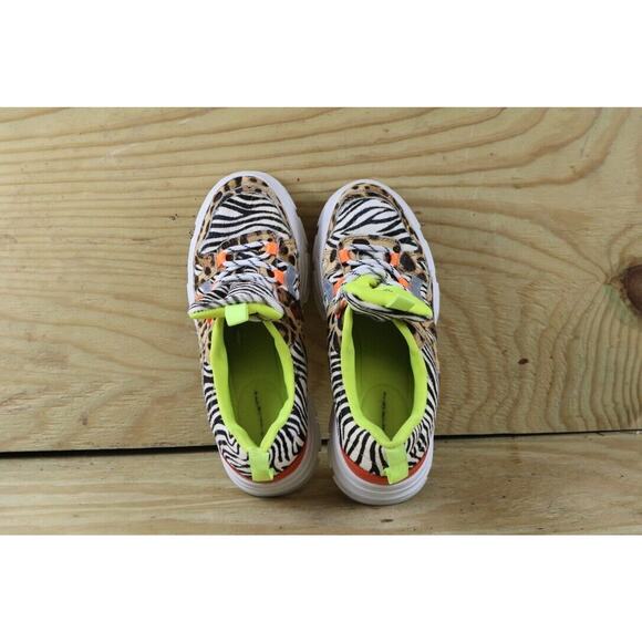 Free People The Bear Sneakers 7.5 Multicolor Leopard Zebra Print 38 Shoes - Picture 5 of 6